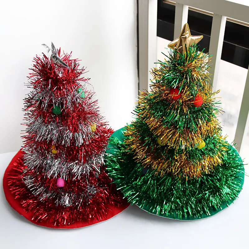 Vlies bunte Quaste dekoriert Weihnachts baum Weihnachts mütze für Kinder Custom ized Type Santa Hat Plüsch Weihnachten