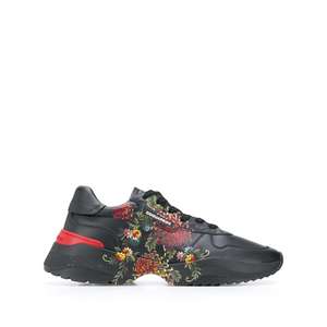Scarpe sportive da donna Sneakers Casual dipinte a fiori con soletta leggera in PU illuminata da passeggio - Product Image 1