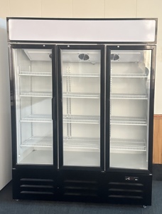 Refrigerador Vertical de Tres Puertas de Vidrio para Bebidas Frías, Exhibición de Bebidas, Refrigerador Vertical para Pepsi, <span class=keywords><strong>Coca</strong></span>-<span class=keywords><strong>Cola</strong></span>, Bebidas Energéticas - Product Image 4