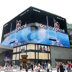 TOPLED big led video wall led advertising screen outdoor led screen display 3D outside building commercial digital billboard