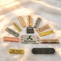 Nouvel Arrivage Plaques de Logo Non Imprimées en Métal Plaqué Or Noir pour Gravure de Sacs à Main de Luxe