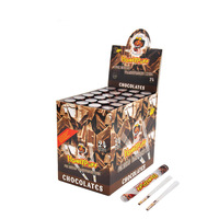 Cônes en papier à rouler transparents avec logo personnalisé, emballage OEM, vente en gros, saveur fruitée HONEYPUFF, 110 mm, 280 g par boîte