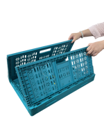 Conteneur de stockage logistique pliable en plastique PP Tourtop - Empilable, ventilé, durable, écologique et recyclable