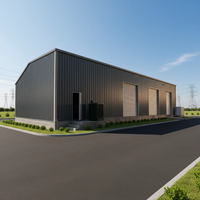 Solution d'entrepôt à structure métallique à construction rapide pour les dépôts logistiques, espaces sans colonnes, ateliers et entrepôts en acier