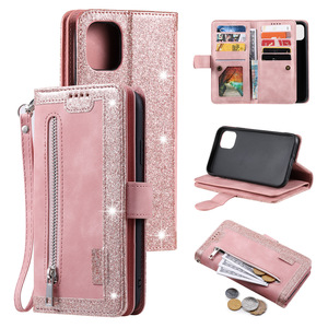 Vente en gros 2025 Nouveau luxe en cuir multifonctionnel fermeture éclair carte étui de téléphone pour iPhone 17 Air Pro Max pour <span class=keywords><strong>Samsung</strong></span> S25 Ultra A55 - Product Image 3