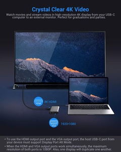 ギガバイト RJ45 1000Mbps イーサネット 10ポート USB C ハブ ドッキングステーション PD 100W USB3.0 VGA MST 10 in 1 タイプC ハブ - Product Image 5