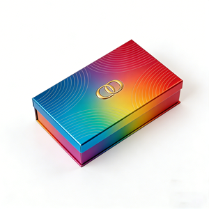 Strong Magnet Foldable Hard Paper Perfume <b>Box</b> with Four-Color Printing & Gold Foil Survives Rough Shipping - Product Image 1