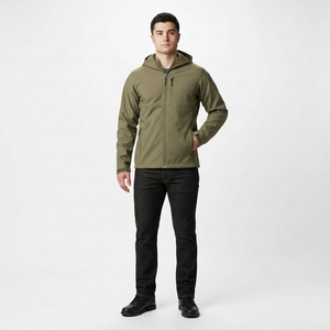 Vestes Softshell Homme Personnalisées 2026 – Confortables, Col Montant, Respirantes, Coupe-Vent, Imperméables, Style Urbain, Capuche en Toile Premium - Product Image 1