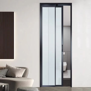 Intérieur de maison design moderne Trackles de profilés en aluminium Fabrication en usine Vente en gros PD Porte coulissante Porte pliante Salle de bains Hôtel - Product Image 5