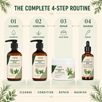 Ensemble Shampooing et Après-Shampooing Anti-Chute au Romarin et à la Menthe, Marque Blanche, Vente en Gros, Végan, Sans Sulfate, Traitement Nourrissant du Cuir Chevelu