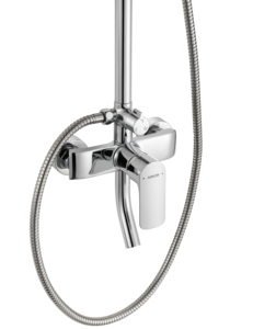 Grifo de Ducha Termostático Monomando de Pared Moderno con Acabado Cromado para Baño - Product Image 1