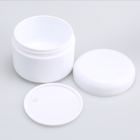 Pot cosmétique double couche en PP avec couvercle torsadé anti-fuite, argenté, 3,5 oz/100 ml, pour sérum et lotion de soin de la peau |   Rechargeable