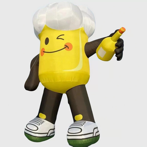 نموذج زجاجة بيرة قابل للنفخ للإعلانات الترويجية، رجل يرقص على شكل موجة هوائية، علبة بيرة قابلة للنفخ - Product Image 6