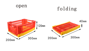 Bàn có thể tái chế PP di chuyển ráp Thùng lưới thiết kế <span class=keywords><strong>Stackable</strong></span> Giỏ nhựa cho lưu trữ cho nhà hoặc văn phòng sử dụng - Product Image 2
