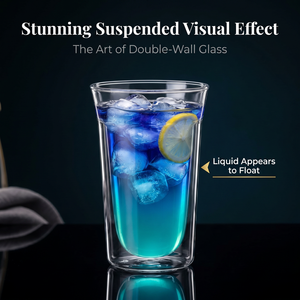 Vaso de Vidrio de Borosilicato Aislado de Primera Calidad, Apto <span class=keywords><strong>para</strong></span> <span class=keywords><strong>Microondas</strong></span>, <span class=keywords><strong>para</strong></span> Espresso, Té, Jugo, Leche, Resistente al Calor - Product Image 2