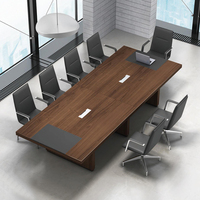 Mobilier de bureau Mesa De Reuniones ensemble de bureau bureau de salle de conférence table de chambre en planche de bois grande table de conférence et ensemble de chaises