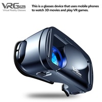 Lunettes de réalité virtuelle, casque VR 3D compatible avec les smartphones, protection des yeux, sangle réglable, confortable pour les jeux et les films