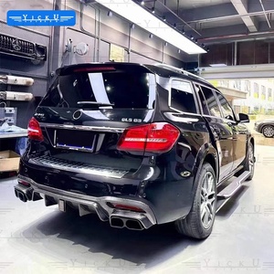 YICKU Kit carrosserie en fibre de carbone de haute qualité style B pour <span class=keywords><strong>Mercedes</strong></span> Benz <span class=keywords><strong>GLS</strong></span> 63 X166 AMG 16-19 450 <span class=keywords><strong>53</strong></span>, lèvre avant et diffuseur arrière - Product Image 5