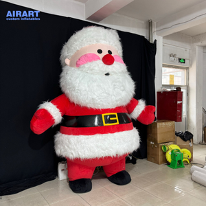 पार्टी स्टेज कॉस्प्ले प्रोप के लिए फुफ्फुटेबल जीवन सटा गुड़िया पोशाक, क्रिसमस की गतिविधि परेड सेंटा क्लॉस सूट - Product Image 5