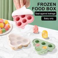 Congélateur d'aliments maison résistant à la chaleur réutilisable Plateau d'alimentation en fruits pour bébés Plateau de décongélation et de congélation du lait maternel