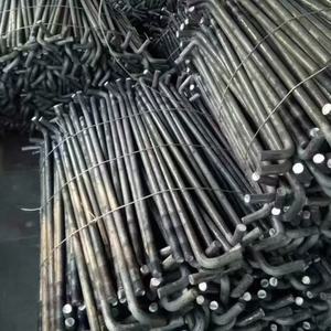 สลักเกลียวยึดฐานเหล็กคาร์บอนเคลือบ F1554 ASTM Gr.55 HDG เพื่อการรองรับที่แข็งแกร่งและความทนทานความยาว M24-M64 - Product Image 2
