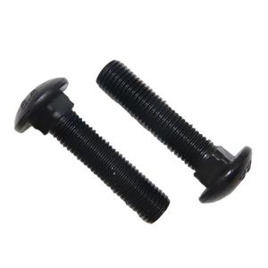 黑色304不锈钢M3 M4 M5 M6 M8 M10 M12 3/8车架螺栓桁架圆头方颈车架螺钉教练螺栓 - Product Image 1