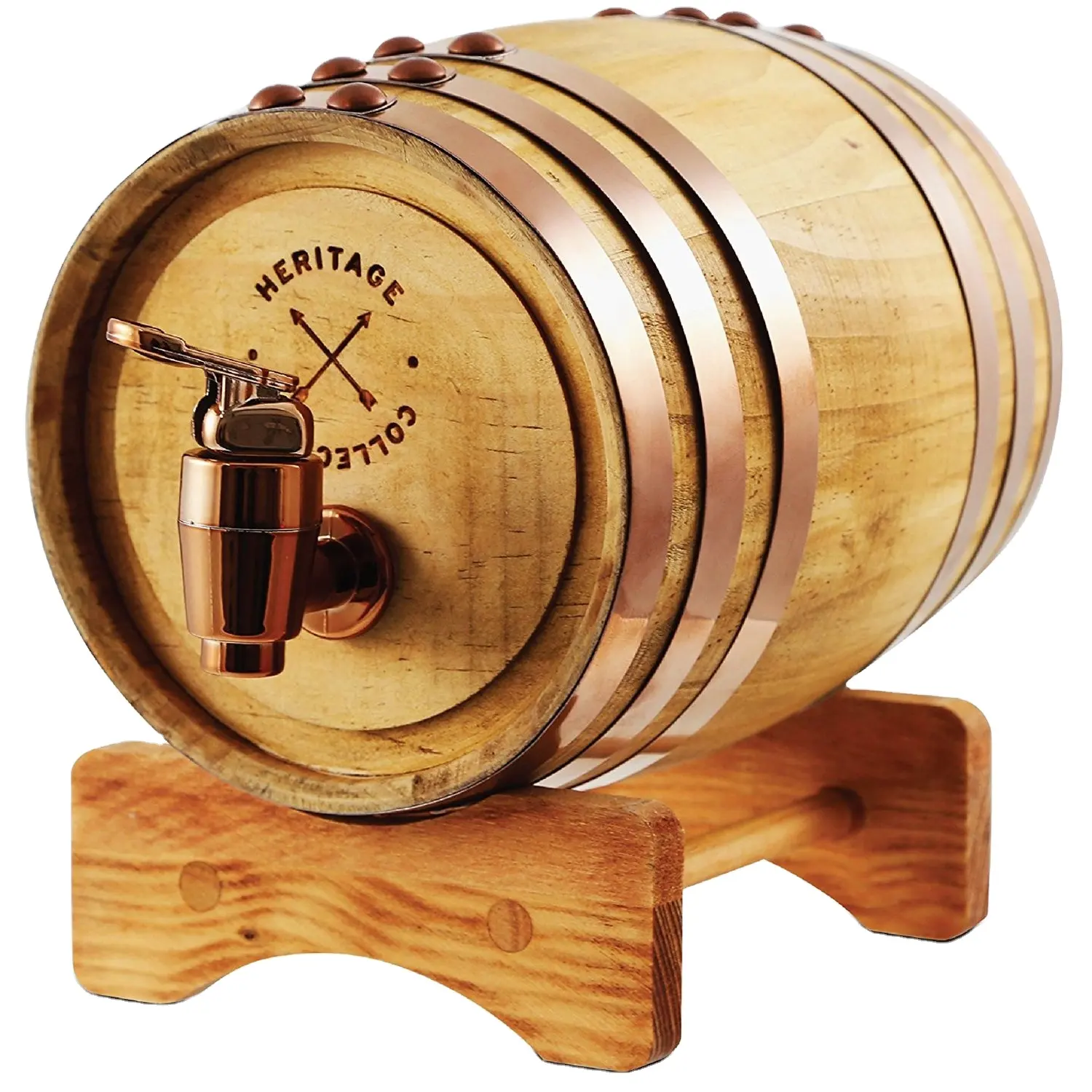 Baril en bois de chêne américain pour whisky, bière et vin, fait à la main, de haute qualité, 1.5 l