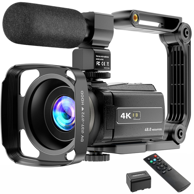 OEM 3.0'' Touch Screen Professional Camera  4K Video & Appareil Photo CMOS Imaging Sensor Flash Lights