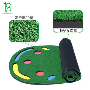 Golf <b>Putting</b> Green Practice <b>Mat</b> 90x275cm With Slope And Multi Holes For <b>Indoor</b> Outdoor Training - Product Image 5