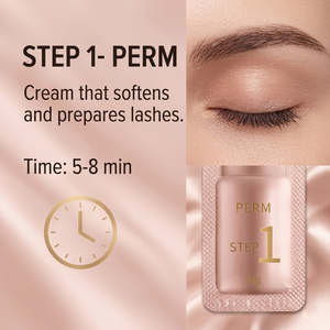 Kit Professionale per Lash Lift e <span class=keywords><strong>Laminazione</strong></span> Sopracciglia in Oro Rosa, Bustine Monouso, Soluzione a Rapida Azione con Cheratina, Etichetta Privata - Product Image 3