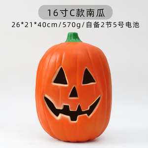 Halloween 16 pulgadas luminoso hueco calabaza linterna colgante centro comercial escaparate escena accesorios de decoración coloridos - Product Image 5