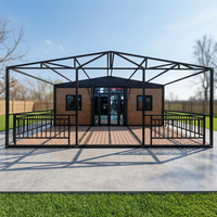 Maison conteneur modulaire extensible 20ft 30ft 40ft, moderne, écologique, durable, préfabriquée, multi-pièces (cuisine, salle de bain, bureau)