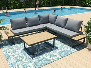 Nouveau design, <span class=keywords><strong>canapé</strong></span> en métal confortable, ensemble <span class=keywords><strong>de</strong></span> meubles <span class=keywords><strong>de</strong></span> loisirs d'extérieur avec coussins, ensemble <span class=keywords><strong>de</strong></span> <span class=keywords><strong>canapé</strong></span> loft à prix abordable - Product Image 2