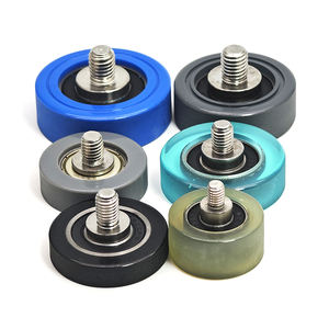 Roues à roulement à billes revêtues de PU haute performance avec vis M3 M4 et roulements à billes Roue en PU robuste pour chariots industriels - Product Image 3