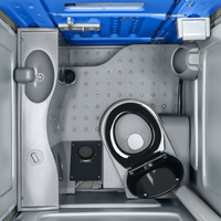 Toilettes d'urgence portables d'extérieur, monoplace, mobiles, écologiques, temporaires en plastique, vente en gros