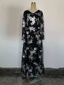 Toptan bayanlar akşam ve parti elbiseler kadınlar için dantel-up geri tasarım ile baskılı tekniği - Product Image 6