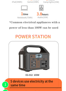 Estación de Energía <span class=keywords><strong>Solar</strong></span> Portátil Lifepo4 de 76.8wh, 110V/220V, con Carga de 150W/200W/300W/500W/1000W, Venta al Por Mayor - Product Image 2