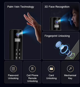 Tysh thông minh tuya Wifi App khóa thời gian thực Video intercom thẻ Mã Vân Tay Cọ 3D nhận dạng khuôn mặt đám mây lưu trữ dữ liệu tùy chọn - Product Image 5