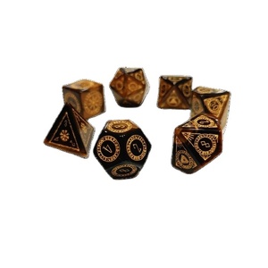 Dados de piedras preciosas personalizados Arco Iris prisma vidrio DND gema dados 16mm D6 piedra poliédrica conjunto vidrio personalizado fuente y logotipo dados de piedras preciosas - Product Image 1