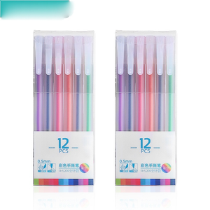 Neue einfache Gel Stift Set kreative Retro mehrfarbige Nadel Rohr Stift Farb markierung Zeichnung Hand Konto Stift 12 Farbe - Product Image 2