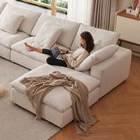 Populaire Canapé en Tissu Confortable de Style Nordique, Meuble d'Intérieur Modulable, Canapé Sectionnel Nuage