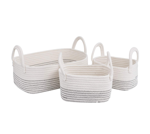 Multipurpose Rope Organizer <b>Baskets</b> for Baby <b>Toys</b> Or Shelf Organizing - Product Image 1