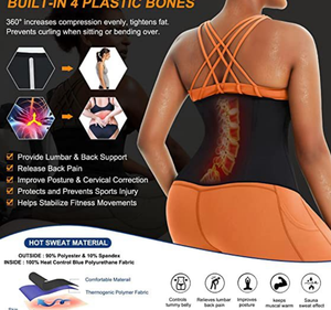 Camiseta sin mangas de neopreno <span class=keywords><strong>para</strong></span> Sauna, corsé entrenador de cintura <span class=keywords><strong>para</strong></span> mujer, chaleco con cremallera, <span class=keywords><strong>faja</strong></span> moldeadora de cuerpo, cinturón adelgazante, <span class=keywords><strong>faja</strong></span> deportiva - Product Image 6
