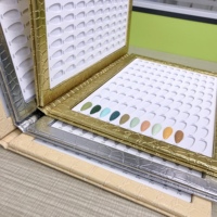 Livre d'affichage de nuancier d'ongles 180 couleurs, carte de couleur de gel d'ongles en cuir, livre de couleur de profession d'ongle, salon de manucure