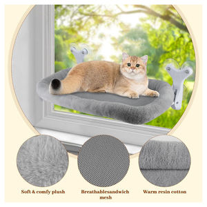 Perchoir pliable moderne en plastique massif <span class=keywords><strong>pour</strong></span> <span class=keywords><strong>chat</strong></span>, à fixer sur le rebord <span class=keywords><strong>de</strong></span> fenêtre avec trois ventouses, lit-<span class=keywords><strong>hamac</strong></span> stable <span class=keywords><strong>pour</strong></span> fenêtre, idéal <span class=keywords><strong>pour</strong></span> bronzer - Product Image 4