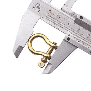 Gancho en forma de U de cobre puro, hebilla de tela con diseño financiero, llavero de latón con diseño de ganado, recubierto, para producción DIY hecha a mano y con personalidad - Product Image 4