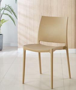 Chaises de café en plastique empilables, durables, imperméables, écologiques, modernes et luxueuses pour cafés, restaurants, ateliers, salles à manger familiales - Product Image 3