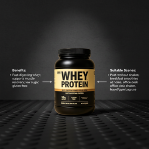 Proteine del Siero di Latte al Cioccolato OEM - Migliora la Forza Muscolare, Rafforza l'Immunità, Combatte la Fatica e Fornisce Energia - Product Image 3