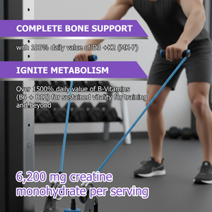 Wholesale Price Creatine Gummies BCAA for Muscle Recovery Gummies with Vitamin B6 B12 Support Energy Metabolism Sport Products - Product Image 4