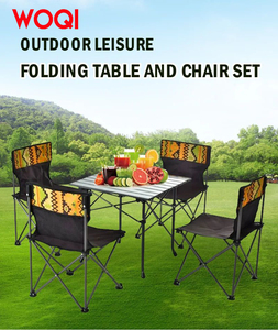 WOQI tavolo pieghevole esterno con sedie <span class=keywords><strong>Set</strong></span> tavolo pieghevole portatile e sedia <span class=keywords><strong>Set</strong></span> 5 pezzi <span class=keywords><strong>Set</strong></span> <span class=keywords><strong>7</strong></span> pezzi - Product Image 5